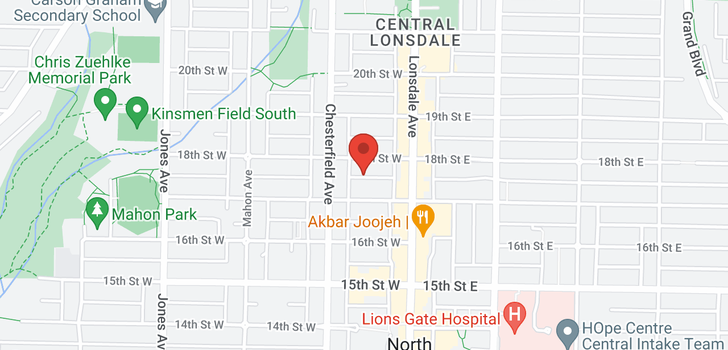 map of 113 145 W 18TH STREET